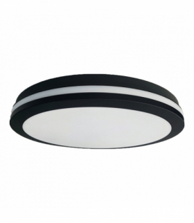 Plafon Marlon 48W 4000K Czarny IP54, Neutralna 4000K, 4300lm/6300lm, Eko-Light EKP0477