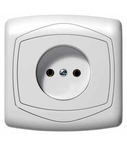 TON GP-1C/00 Gniazdo pojedyncze , BIAŁY