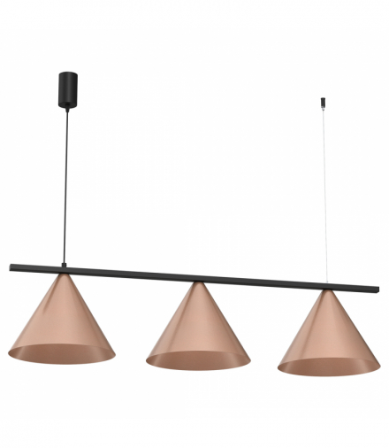 Lampa wisząca CAPITAL CZARNY-MIEDZIANY 3XGX53, Milagro MLP0940