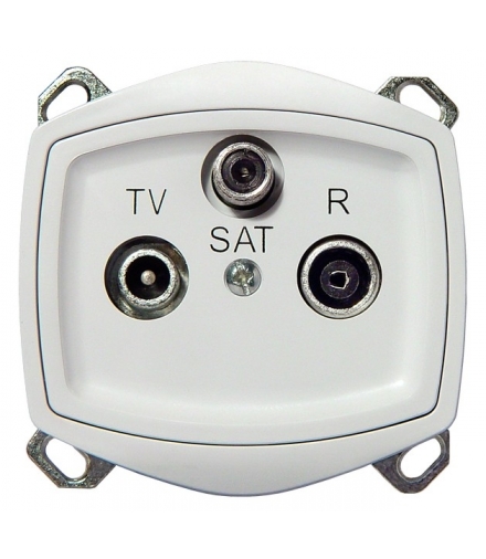 TON GPA-CSP/m/00 Gniazdo RTV-SAT , BIAŁY