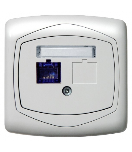 TON GPK-1C/F/00 Gniazdo komputerowe pojedyncze, kat. 5e FOREX, BIAŁY