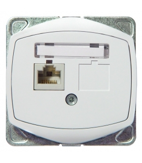 TON GPK-1C/F/m/00 Gniazdo komputerowe pojedyncze, kat. 5e FOREX, BIAŁY