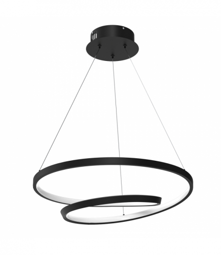 Lampa wisząca LUCERO BLACK 48W LED, Neutralna 4000K, 2400 lm, Milagro ML7948