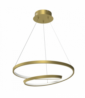 Lampa wisząca LUCERO GOLD 48W LED, Neutralna 4000K, 2400 lm, Milagro ML7950