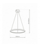 Lampa wisząca ROTONDA BLACK 27W LED, Neutralna 4000K, 1350 Lm, Milagro ML7939