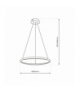 Lampa wisząca ROTONDA CHROME 27W LED, Neutralna 4000K, 1350 Lm, Milagro ML7940