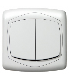 TON ŁP-2C/00 Łącznik podwójny (świecznikowy), BIAŁY