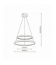 Lampa wisząca ROTONDA CHROME 51W LED, Neutralna 4000K, 2550 Lm, Milagro ML7943