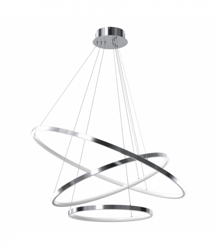 Lampa wisząca ROTONDA CHROME 93W LED, Neutralna 4000K, 4650 Lm, Milagro ML7946