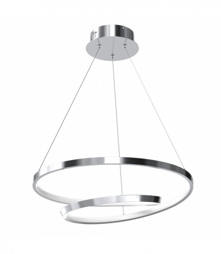 Lampa wisząca LUCERO CHROME 48W LED, Neutralna 4000K, 2400 lm, Milagro ML7949