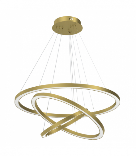Lampa wisząca GALAXIA GOLD 85W LED, Ciepła 3500K, 5100lm, Milagro ML8425