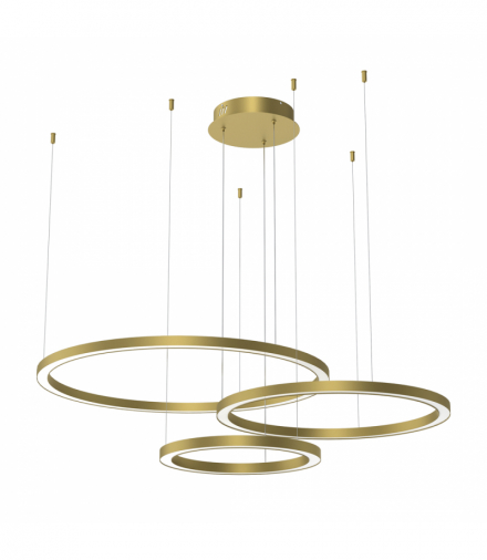Lampa wisząca GALAXIA GOLD 85W LED, Ciepła 3500K, 5100lm, Milagro ML8790