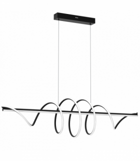 LAMPA WISZĄCA TWIST BLACK 90W LED, Neutralna 4000K, 3600lm, Milagro ML8608