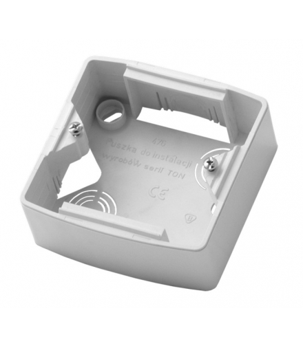 TON PNP-1C/00 Puszka instalacyjna do serii TON pojedyncza, BIAŁY