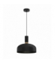 Lampa wisząca MALMO BLACK/WOOD 1xE27, Milagro MLP8381