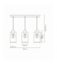 Lampa wisząca MADERA 3xE27, Milagro MLP8555