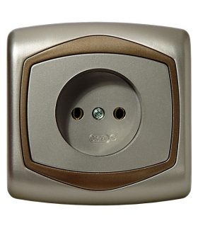 TON GP-1C/16/20 Gniazdo pojedyncze , SATYNA/ZŁOTO