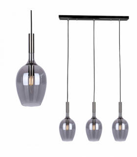 Lampa wisząca LUGANO SMOKED 3xE14, Milagro ML8814