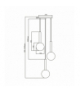 Lampa wisząca NIKO BLACK 3xG9, Milagro ML0333