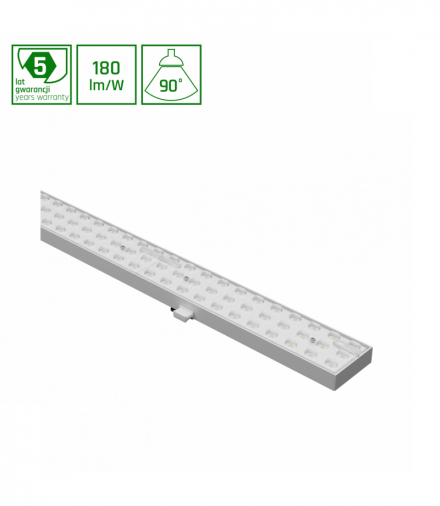 LIMEA PRO TRUNKING SYSTEM 75W NW 230V 90st IP40 1438mm BIAŁY 5 LAT GW. DALI Spectrum SLI047100NW_PW