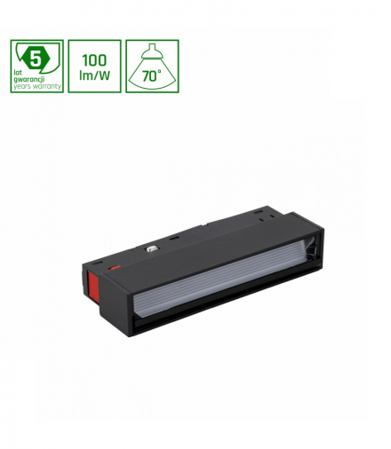 SYSTEM SHIFT - ASYMMETRIC XS OPRAWA LINIOWA 110x23x42mm 6W 70st CZARNY 5 LAT GW. Spectrum WLD+40052