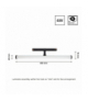 SYSTEM SHIFT SMART- BEAM regulowana 28x400x75mm 12W 150st czarny CCT/DIM 5 lat gw. Spectrum WLD+40007_SMART