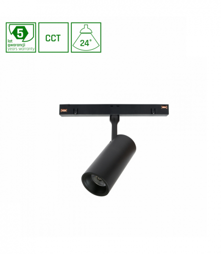 SYSTEM SHIFT SMART- SPOT S oprawa kierunkowa 35x140x178mm 6W 24st czarny CCT/DIM 5 lat gw. Spectrum WLD+40004_SMART