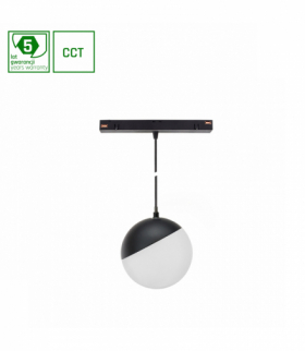 SYSTEM SHIFT SMART- GLOBE P oprawa kula zwis fi100 (815mm kabel) 5W 165st czarny CCT/DIM 5 lat gw.. Spectrum WLD+40001_SMART