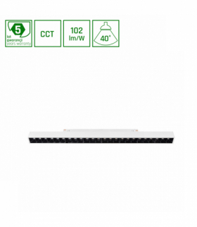 SYSTEM SHIFT SMART- GRID L oprawa liniowa 440x23x42mm 22W 40st biała CCT/DIM 5 lat gw. Spectrum WLD+40042_SMART