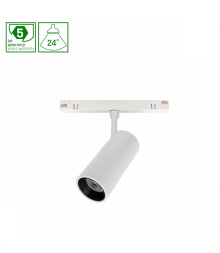 SYSTEM SHIFT - SPOT M oprawa na szynoprzewód 44x157x178mm 10W 24st biały 5 lat gw DALI Spectrum WLD+40003_DALI