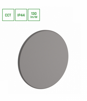 OPRAWA ELEWACYJNA PIATTA 18W CCT 230V IP44 250x47MM SZARY OKRĄGŁA Spectrum SLI003044CCT_PW