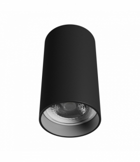 TUBA CHLOE VARIOSA GU10 NATYNKOWA GU10 230V IP20 55x100MM CZARNY OKRĄGŁA Spectrum SLIP005063