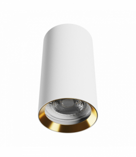 TUBA CHLOE VARIOSA GU10 NATYNKOWA GU10 230V IP20 55x100MM BIAŁY ŚRODEK ZŁOTY OKRĄGŁA Spectrum SLIP005060