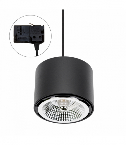 OPRAWA CHLOE AR111 NATYNKOWA GU10 250V IP20 120x85mm CZARNY okrągła nieruchoma TRACK Spectrum SLIP005011_TRACK