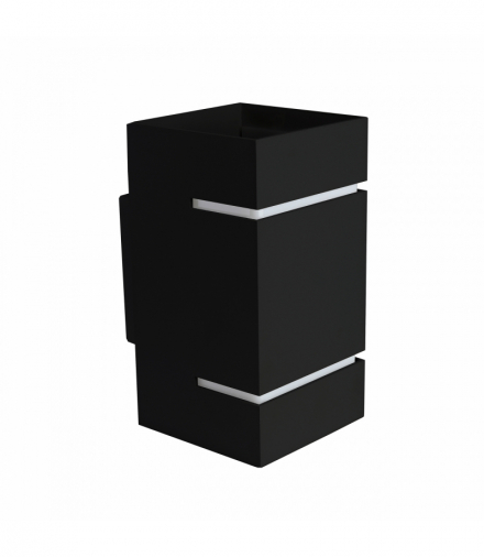 KINKIET SQUALLA LUMO G9 230V IP20 80x150 CZARNY KWADRATOWY Spectrum SLIP006016