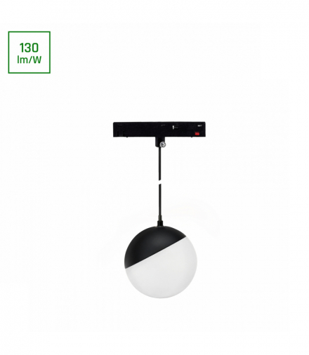 SYSTEM SHIFT BASIC - GLOBE P oprawa kula zwis 90mm 10W 3000K czarny Spectrum WLD+70002WW