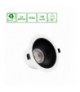 ORBITO DOWNLIGHT 14-27W WW 230V 40st IP44 Ra90 UGR19 169X95MM BIAŁY/CZAR.MAT okr. regulacja mocy 5 Spectrum SLI043020WW_PW