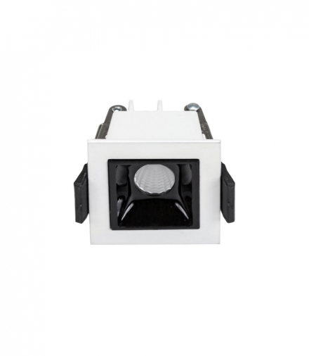 GRID - Model S - oprawa podtynkowa 47x45x45 mm, 3W, 45°, kolor biały Spectrum WLD+10201_ZASILACZ