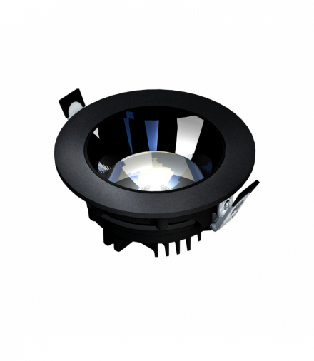MIRROR - Model L - oprawa podtynkowa, 20W, 30°, 160x70 mm, kolor czarny Spectrum WLD+20033_ZASILACZ