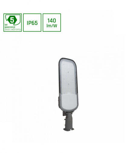 Lampa uliczna LED STREETOS 2 150W NW 230V 145/75st IP65 IK09 675x218x124mm SZARY CZUJNIK ZMIERZCHU 5 LAT GW. Spectrum SLI027018NW_PW