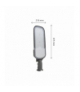 Lampa uliczna LED STREETOS 2 150W NW 230V 145/75st IP65 IK09 675x218x124mm SZARY CZUJNIK ZMIERZCHU 5 LAT GW. Spectrum SLI027018NW_PW