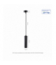 MADARA MINI II GU10 ZWIS BAZA 230V IP20 fi55*200 mm CZARNY kabel 1m Spectrum SLIP003023