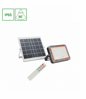 Naświetlacz solarny 50W z pilotem NOCTIS SOLARIS 2 CW 90st IP65 IK04 168x126x35mm+210x200x17mm CZARNY 3 lat gw. Spectrum SLI029063CW