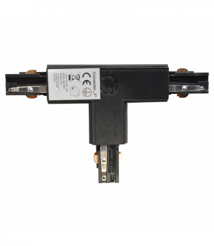 Łącznik Lampy Track Light Czarny 3-obwodowy Typ: T DL, Eko-Light ML7090