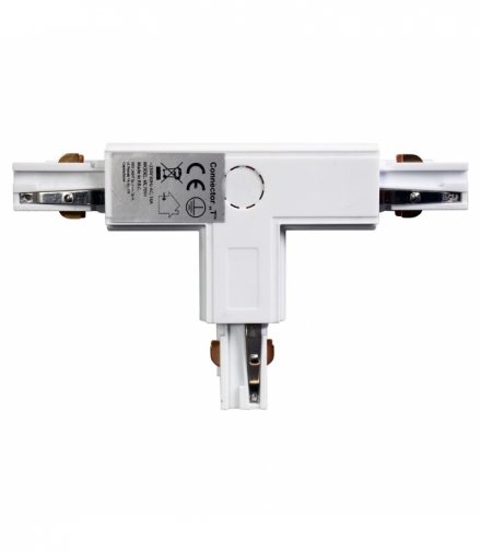 Łącznik Lampy Track Light Biały 3-obwodowy Typ: T DR, Eko-Light ML7091