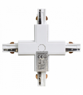 Łącznik Lampy Track Light Biały 3-obwodowy Typ: +, Eko-Light ML7097