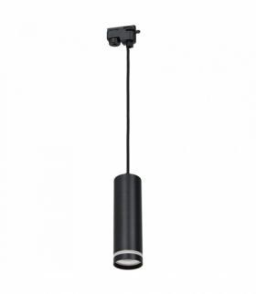 Pipe Ring Track Pendant Light Black 1xGU10, Milagro ML7673