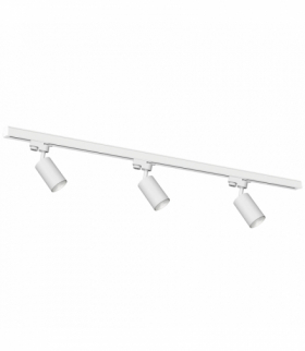 Zestaw Szynoprzewód 3xPipe GU10 + Prowadnica 1,5m - Biały, Milagro ML8720
