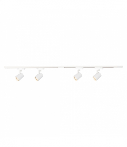 Zestaw szynoprzewód z lampami Volf Track Biały 4xGU10 1,5m, Milagro ML0685