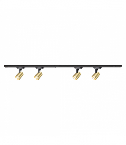 Zestaw szynoprzewód z lampami Volf Track Złoty 4xGU10 1,5m, Milagro ML0686